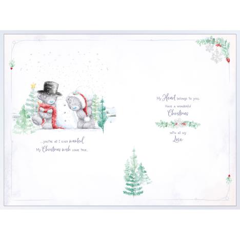 Beautiful Fiancee Handmade Me to You Bear Christmas Card Extra Image 1